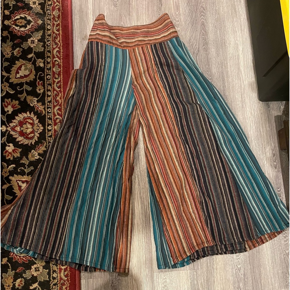 Wide-Leg Palazzo Pant Gauchos Culottes Wide-Leg Palazzo Pant 100%Cotton